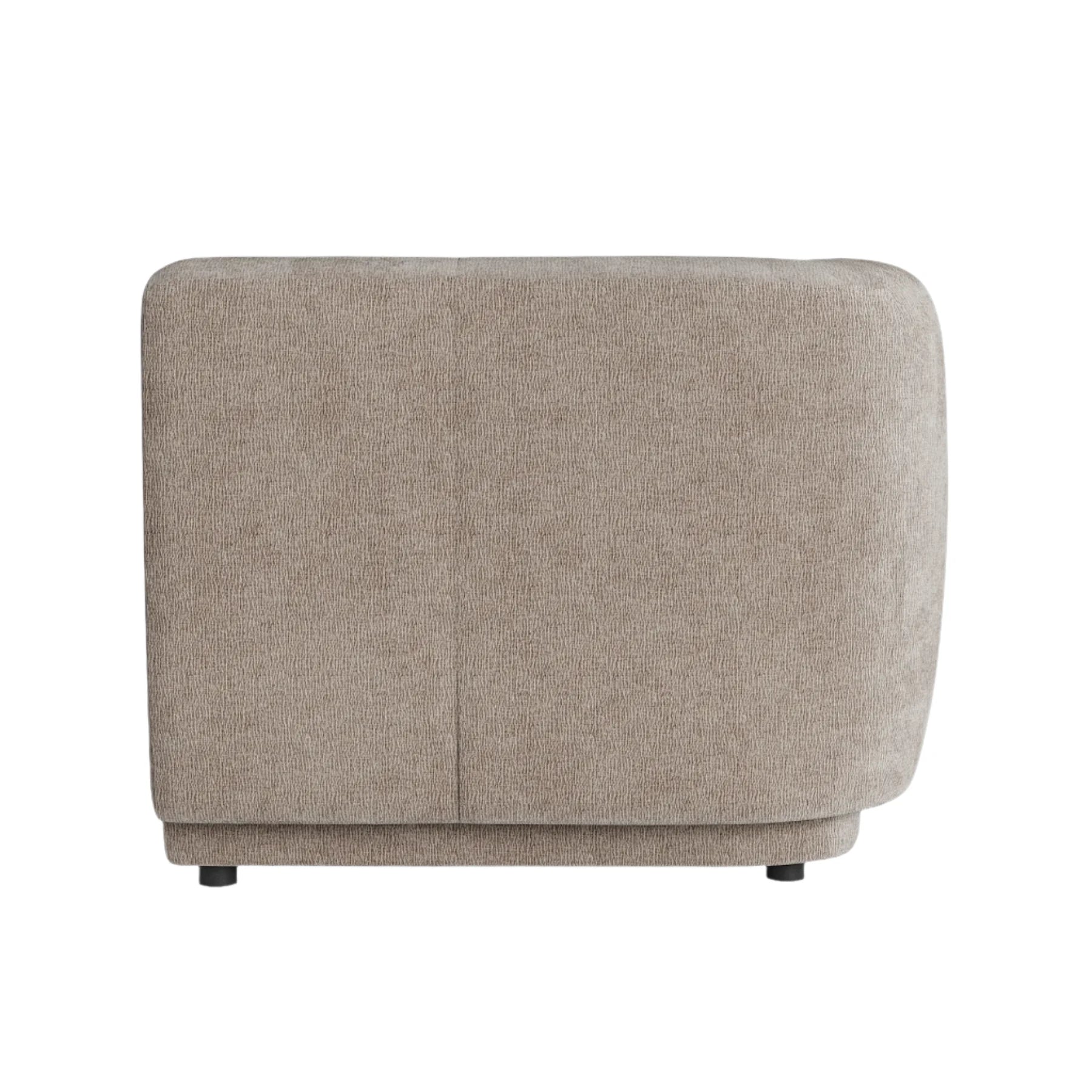 Plum Chaise Corner Module - City Almond