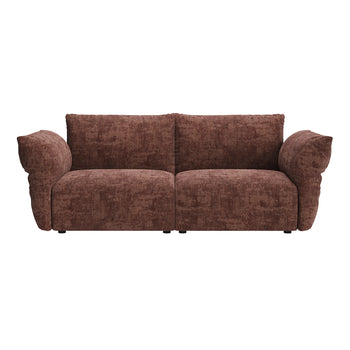 Puff 3 Seater Sofa - Solo Auburn