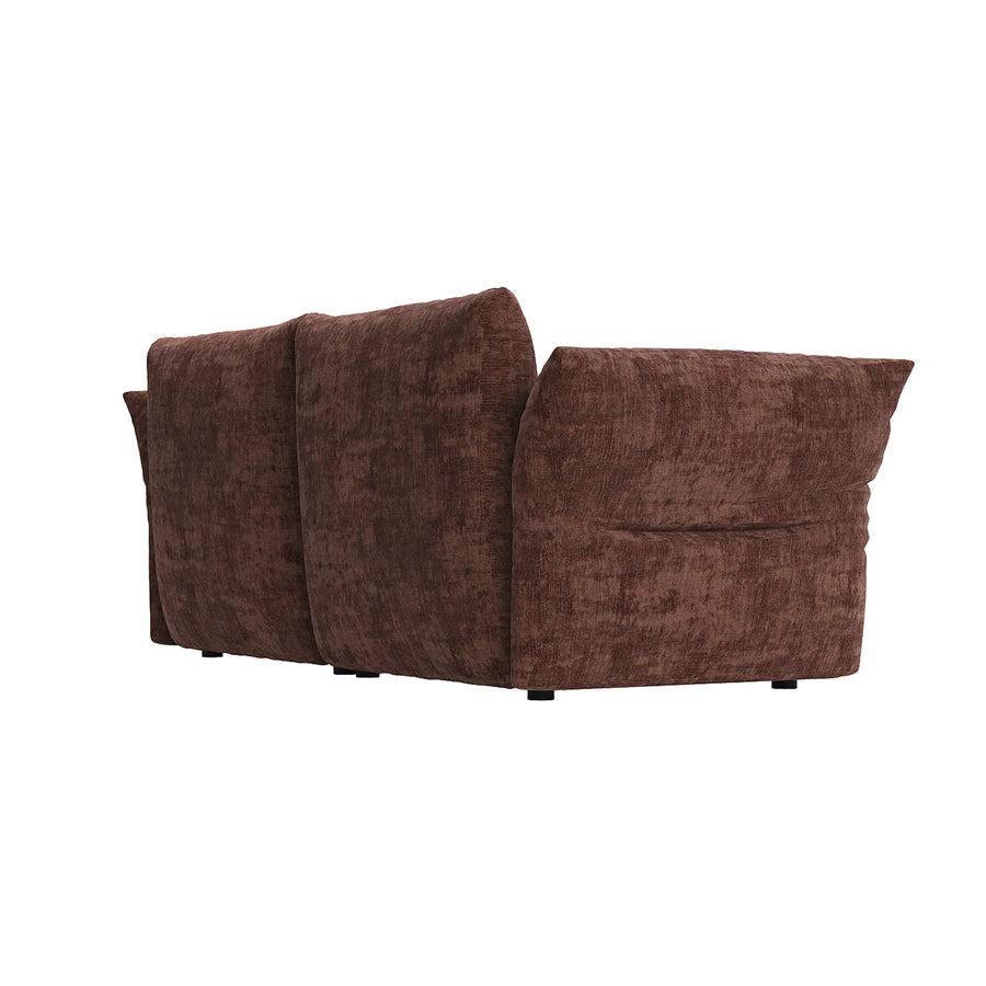 Puff 3 Seater Sofa - Solo Auburn