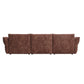 Puff Right Hand Chaise Sofa - Solo Auburn