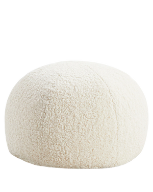 Stuffed Bun Ottoman - Cream Boucle Glore 102