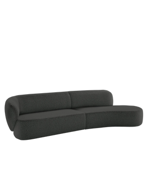 Swell Right Hand Chaise Sofa - Maya Charcoal Boucle