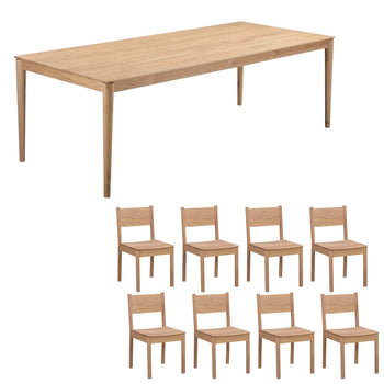 Gather Solid Wood Dining Package - 240cm