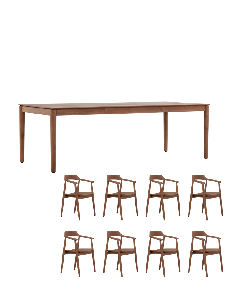 Gather Dining Package - 240cm / Teak