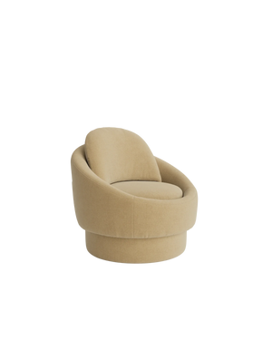 Halo Swivel Armchair - Silas Honey