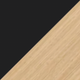 Radial Stool 65cm - Oak/Black