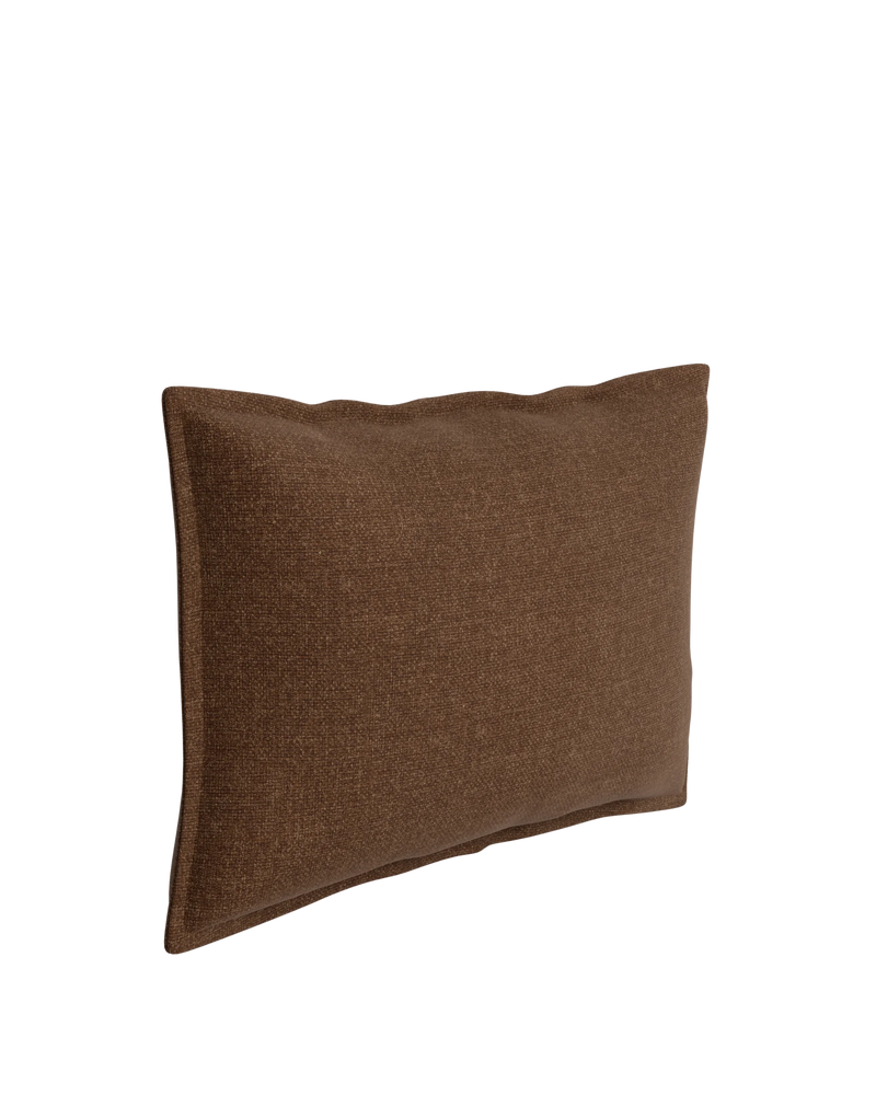 Hem Cushion 40cm x 60cm - Fossil Chocolate