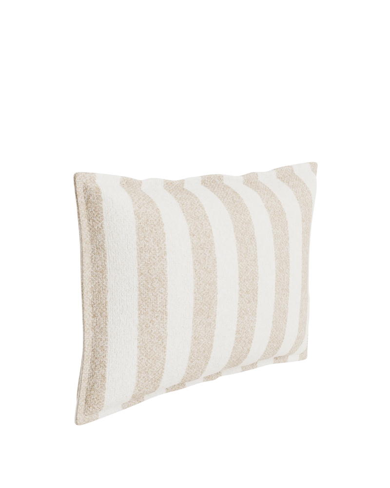 Hem Cushion 40cm x 60cm - Marnie Stripe Sand