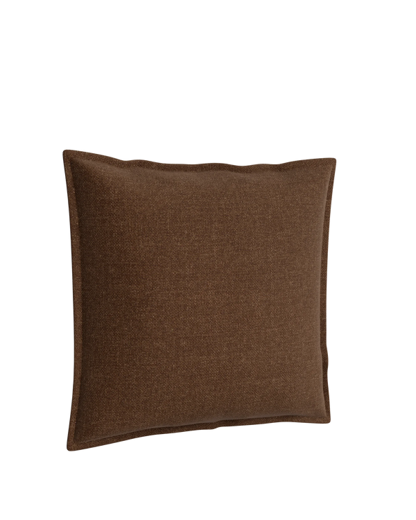 Hem Cushion 55cm x 55cm - Fossil Chocolate