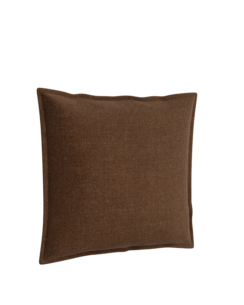 Hem Cushion 55cm x 55cm - Fossil Chocolate