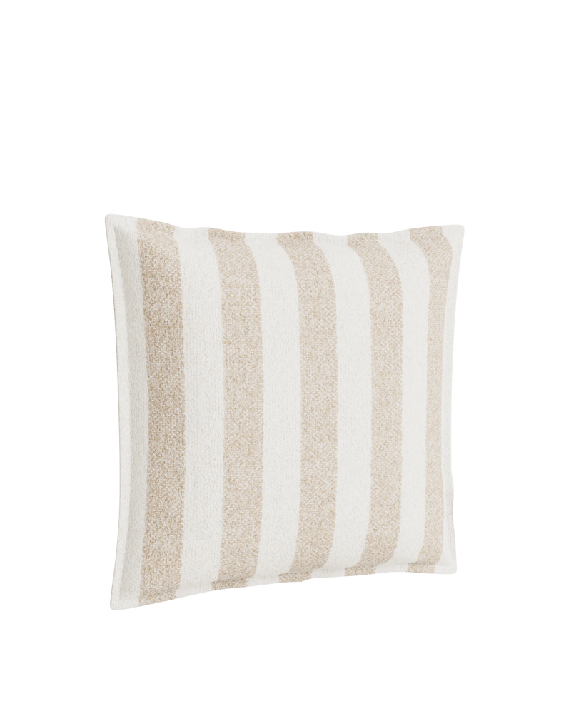 Hem Cushion 55cm x 55cm - Marnie Stripe Sand
