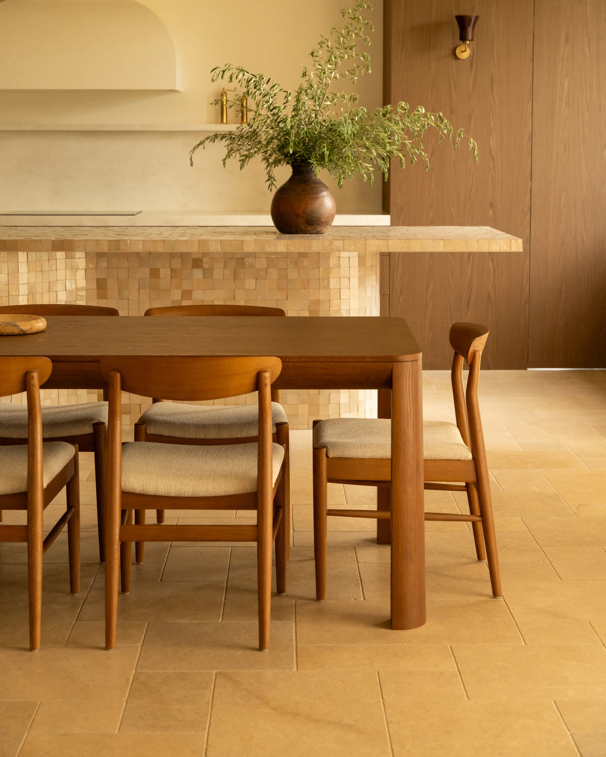 Quart Dining Table 240cm - Deep Oak