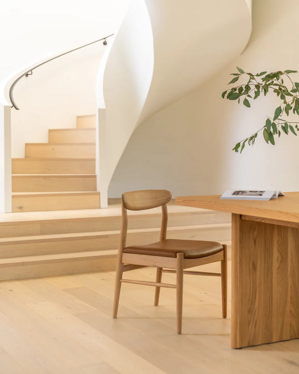 Henri Dining Chair - Oak / Tan Leather