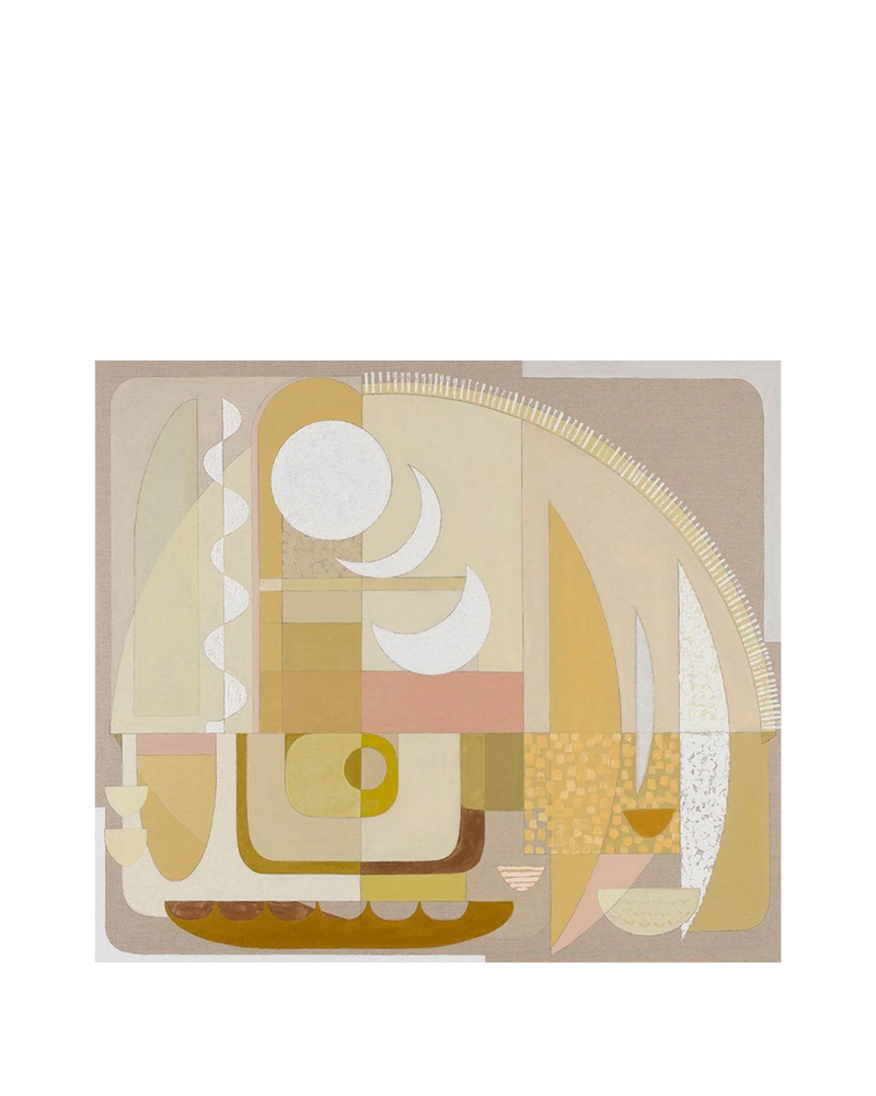 Hera Canvas Print 40cm x 46cm Oak Frame