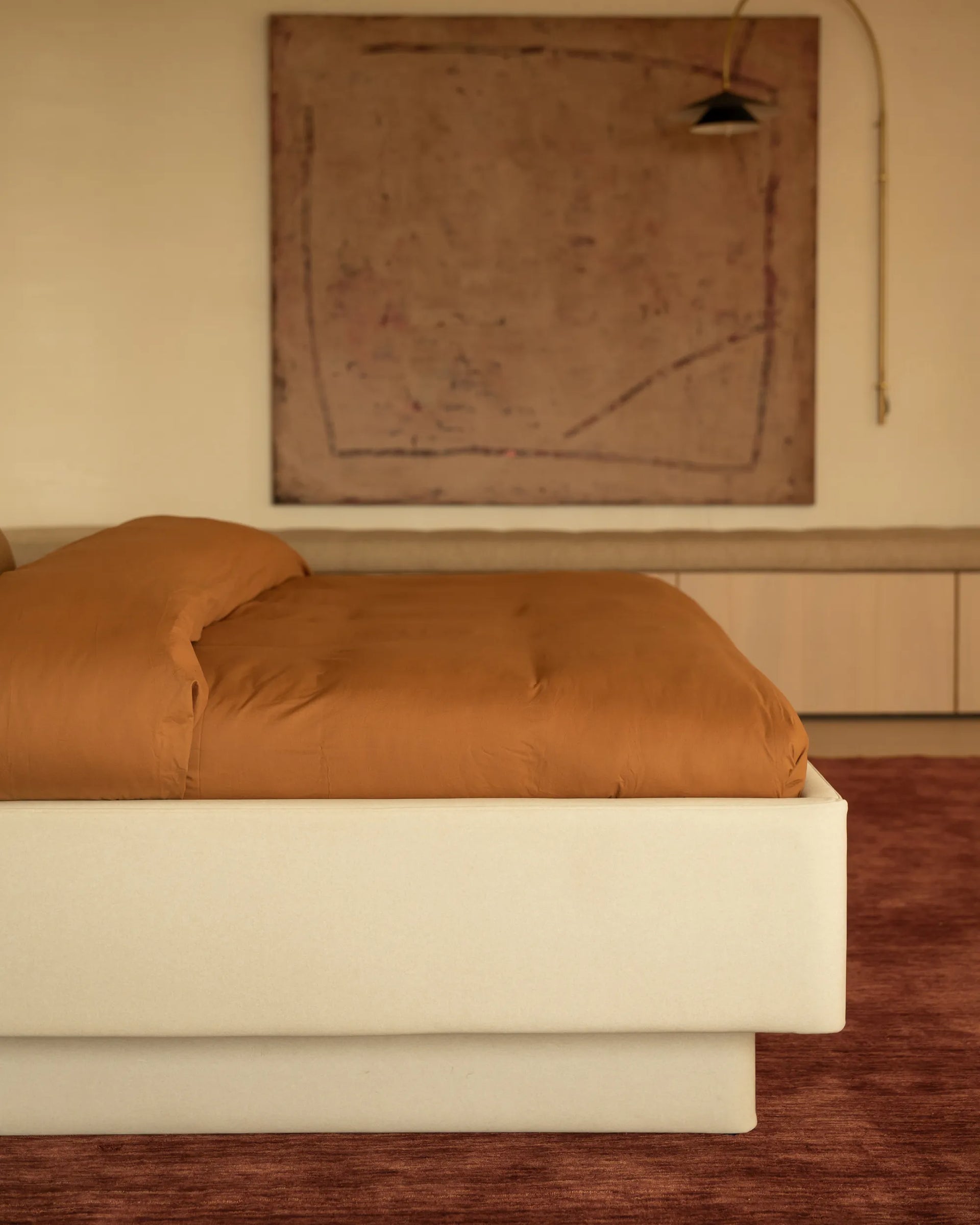 Hiatus Queen Bed Base - Eden Ecru