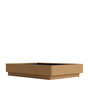 Hiatus Queen Bed Base - Fossil Fawn