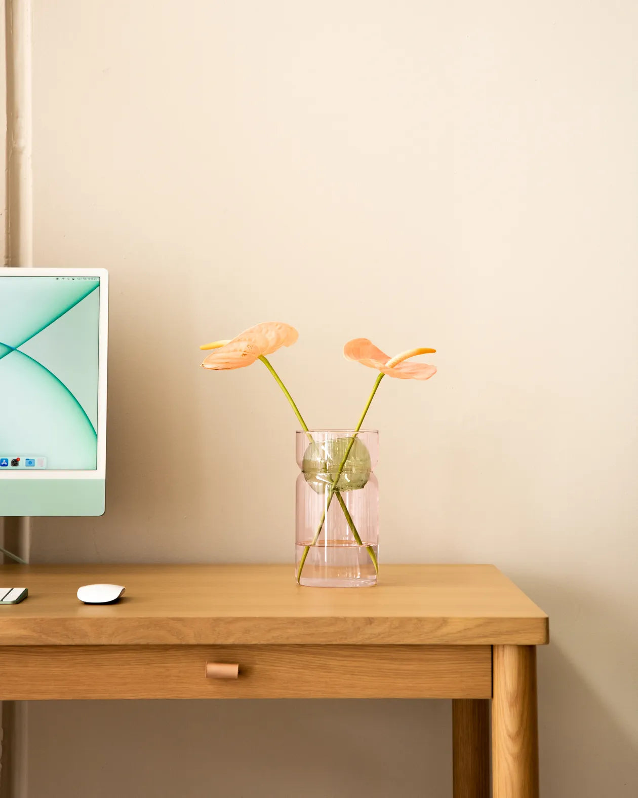 Hoop Office Desk - Oak