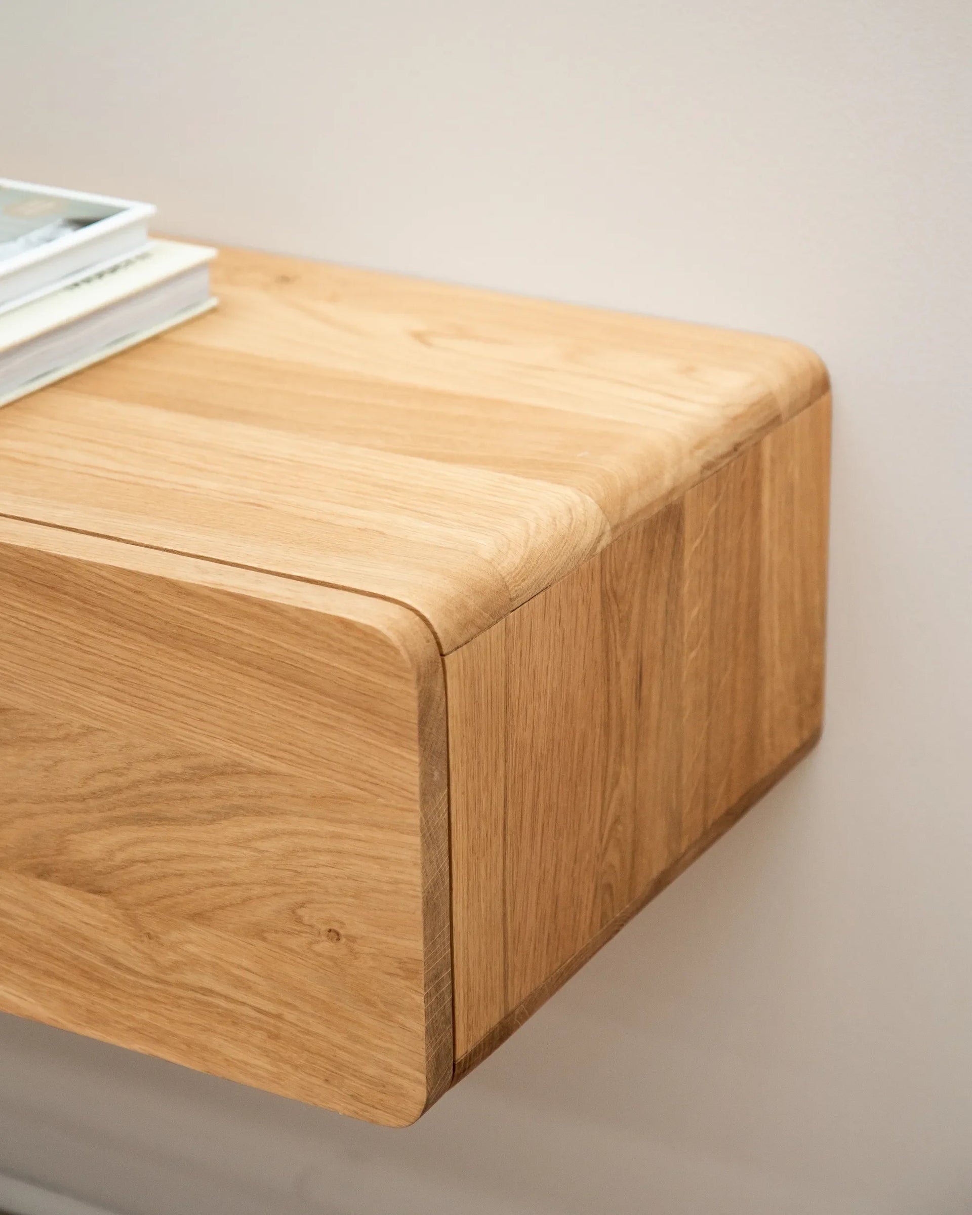 Humble Floating Bedside Table - Oak