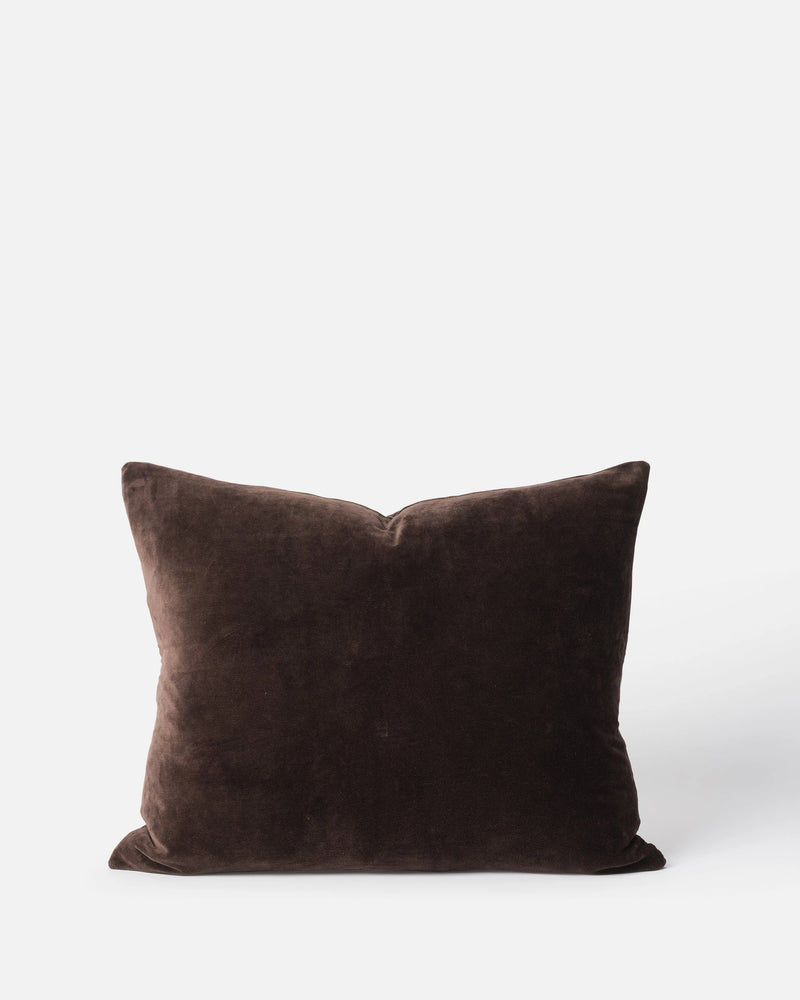 Cotton Velvet Cushion - Henna