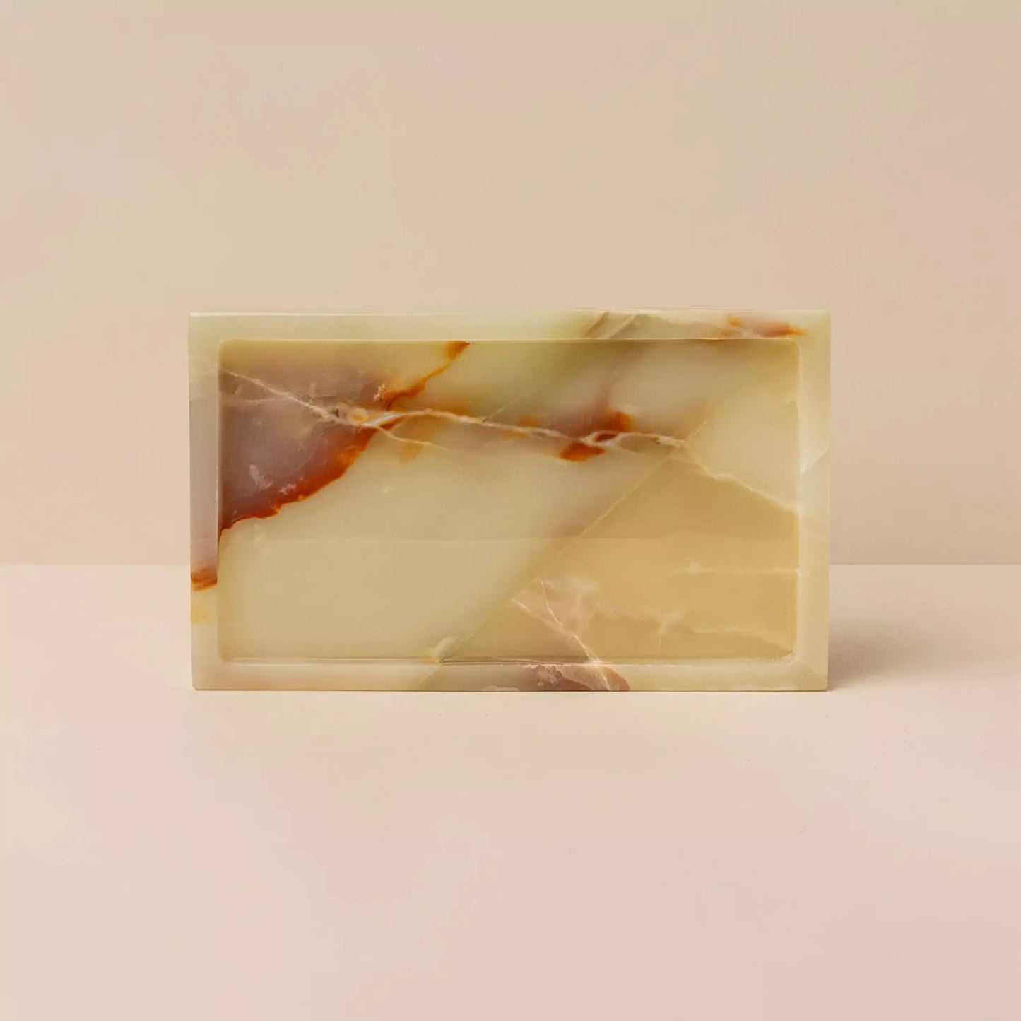 Lunar Vanity Tray - Green Onyx
