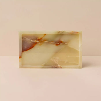 Lunar Vanity Tray - Green Onyx