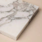 Micro Scallop Tray Large - White Marble