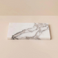 Micro Scallop Tray Large - White Marble