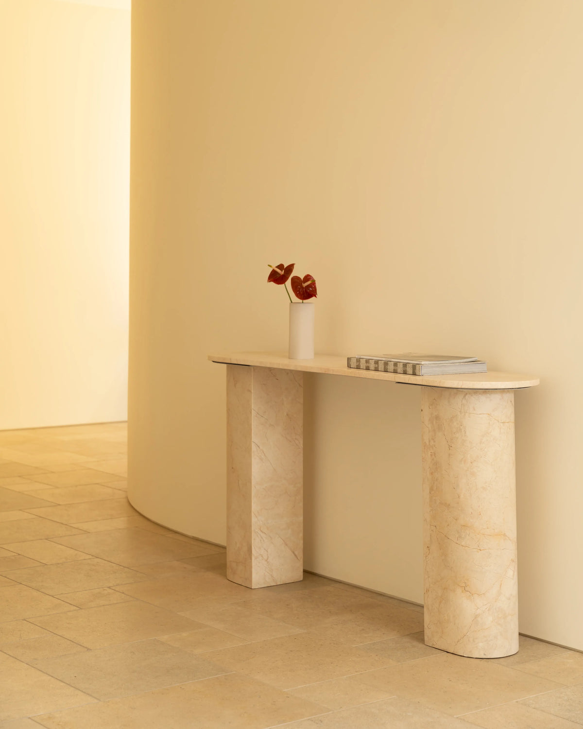 Idle Console Table 140cm - Desert Rose Marble