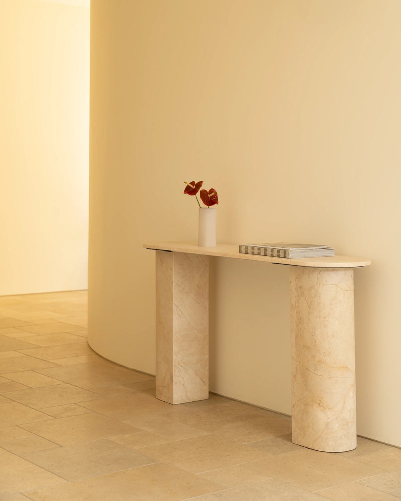 Idle Console Table 140cm - Desert Rose Marble