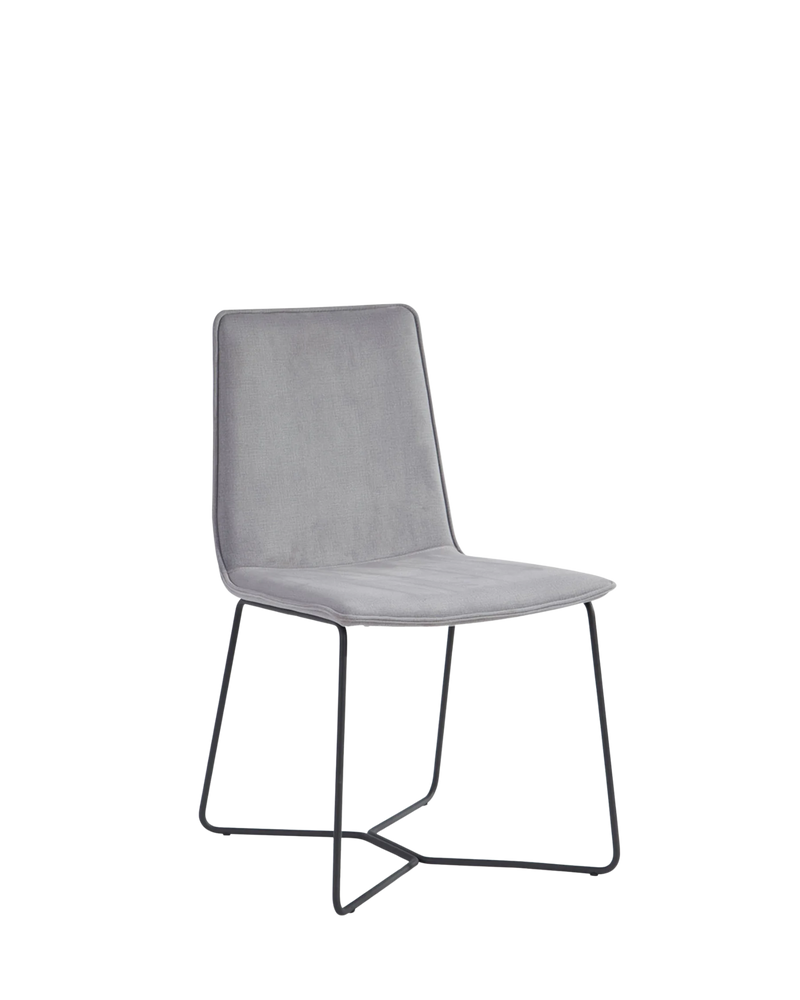 Instil Dining Chair - Luxe Velvet Cool Grey 14