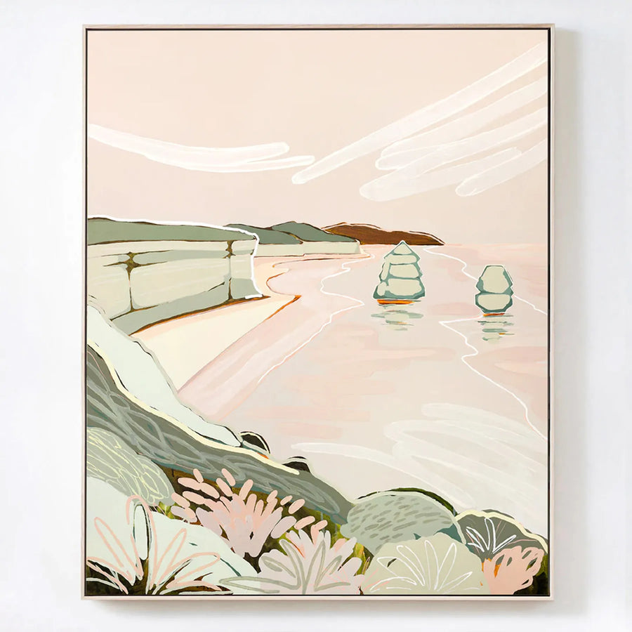 Tomorrow and Tomorrow Canvas Print 45cm x 55cm Oak Frame