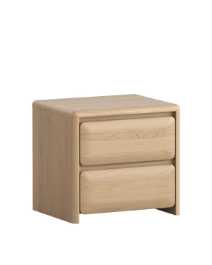 Juno Bedside Table - Oak Crema