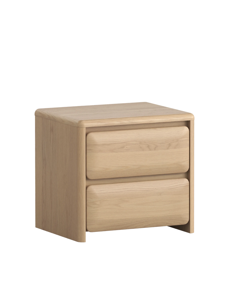 Juno Bedside Table - Oak Crema