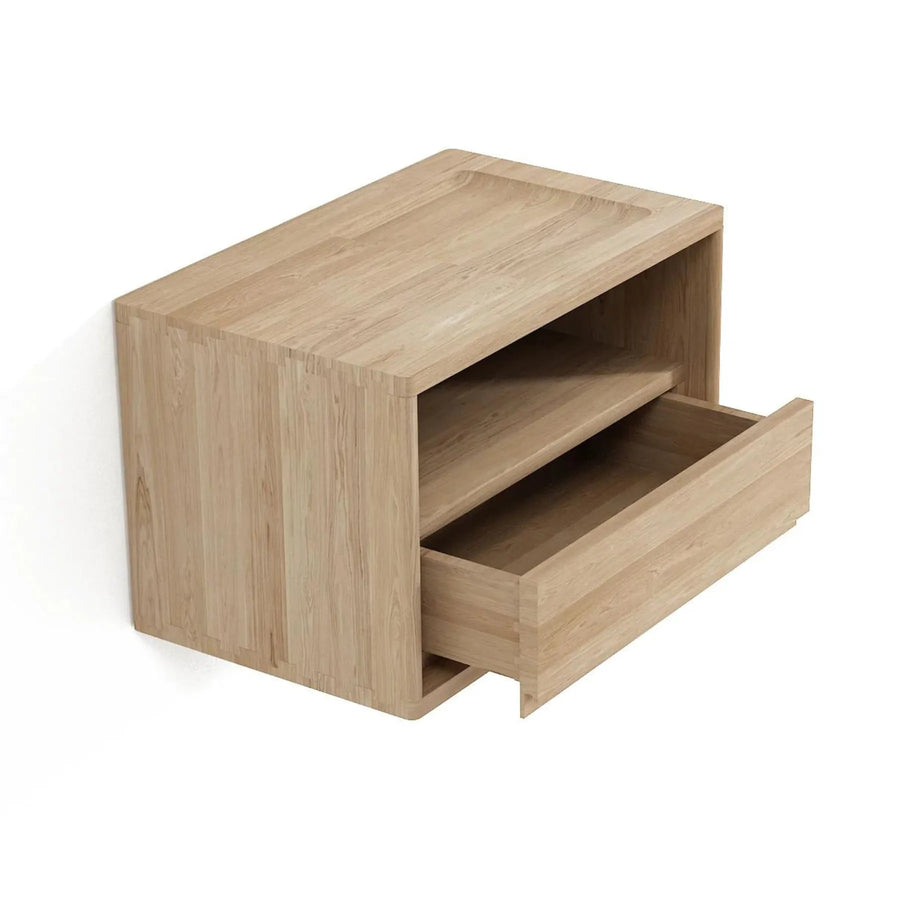 Circa Hanging Bedside Table Left - Oak