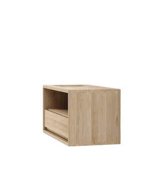 Circa Hanging Bedside Table Right - Oak