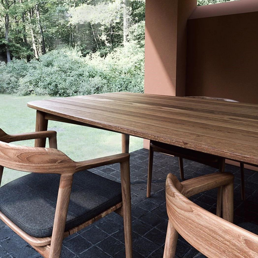 Grasshopper Outdoor Rectangular Dining Table 200cm - Teak