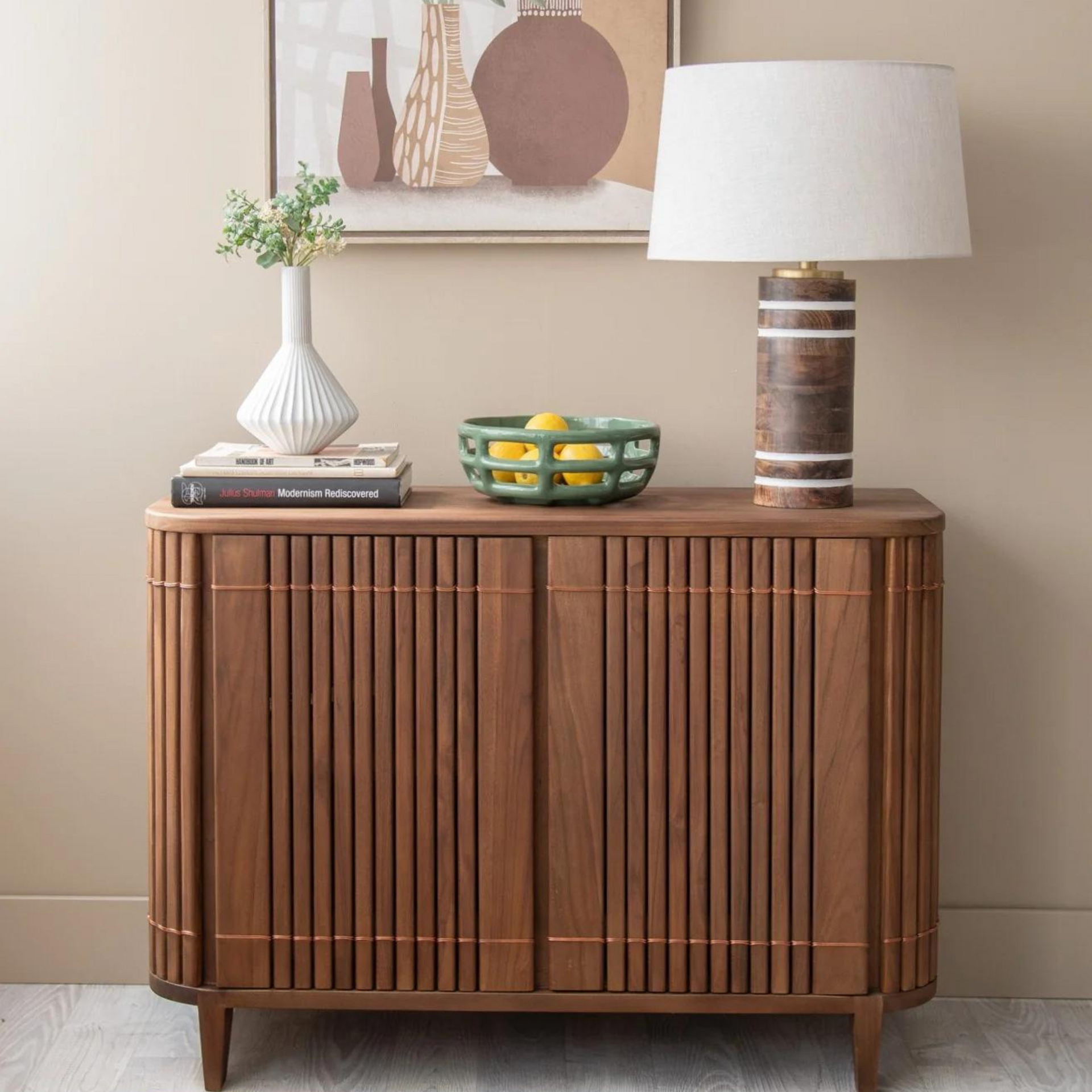 Koppar Sideboard W 2 Dr Teak