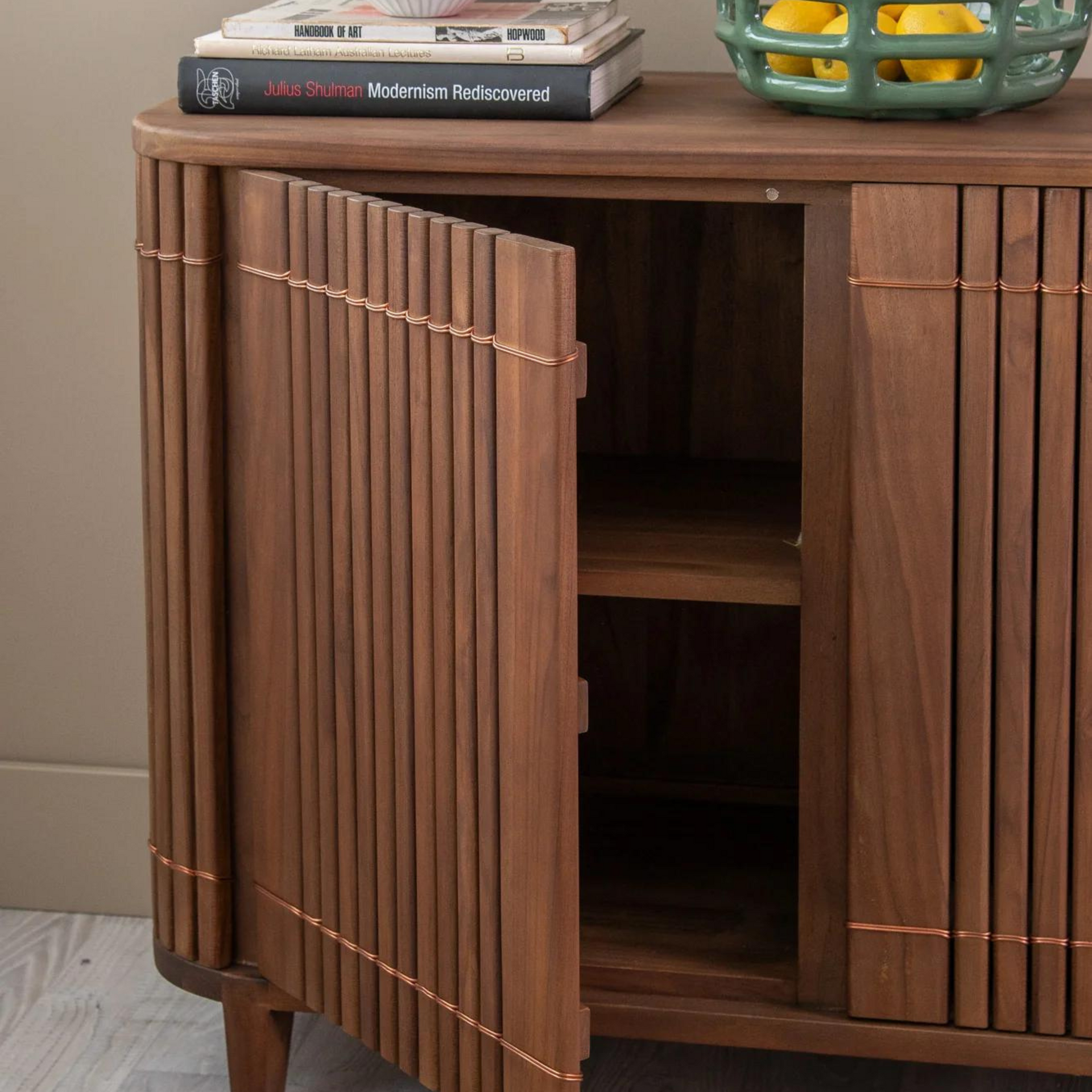 Koppar Sideboard W 2 Dr Teak