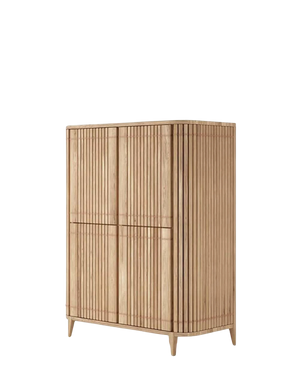 Koppar Cupboard W 4 Dr Patina Oak