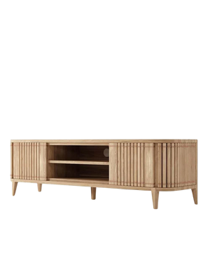 Koppar Media Cabinet 2 Dr Rmv Shelf Patina Oak