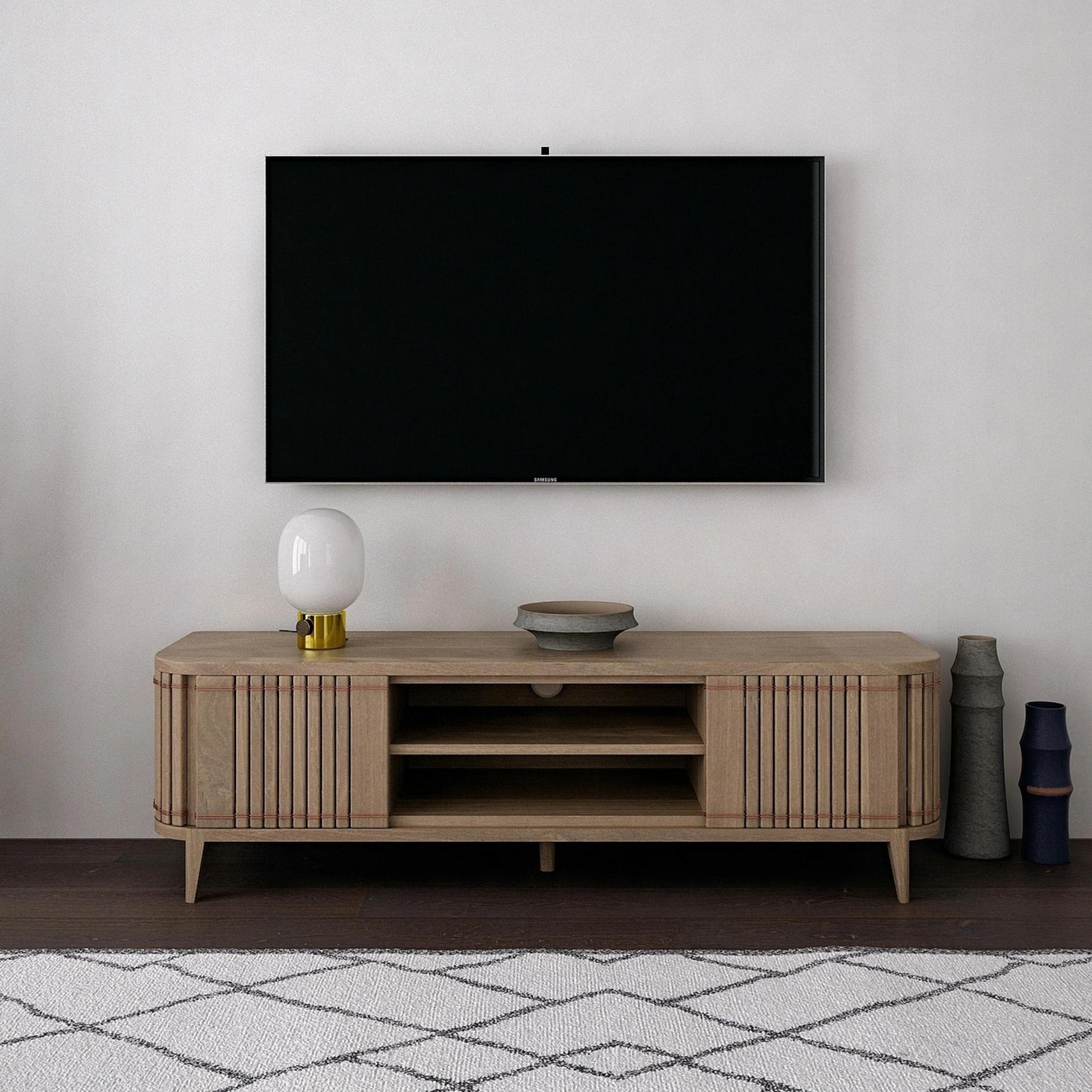 Koppar Media Cabinet 2 Dr Rmv Shelf Patina Oak