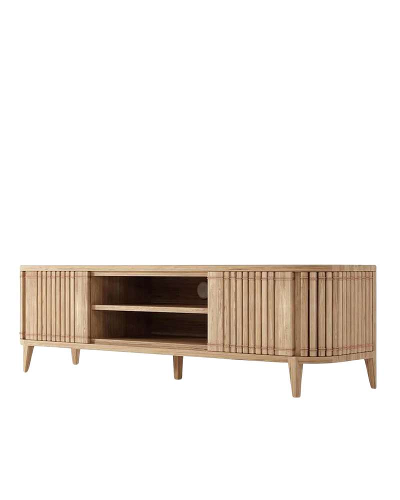 Koppar Media Cabinet 2 Dr Rmv Shelf Patina Oak
