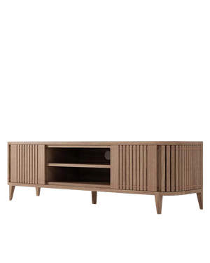 Koppar Media Cabinet 2 Dr Rmv Shelf Teak