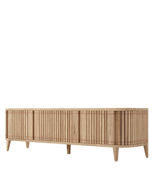 Koppar Media Cabinet W 3 Dr Patina Oak