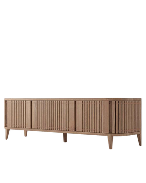 Koppar Media Cabinet W 3 Dr Teak