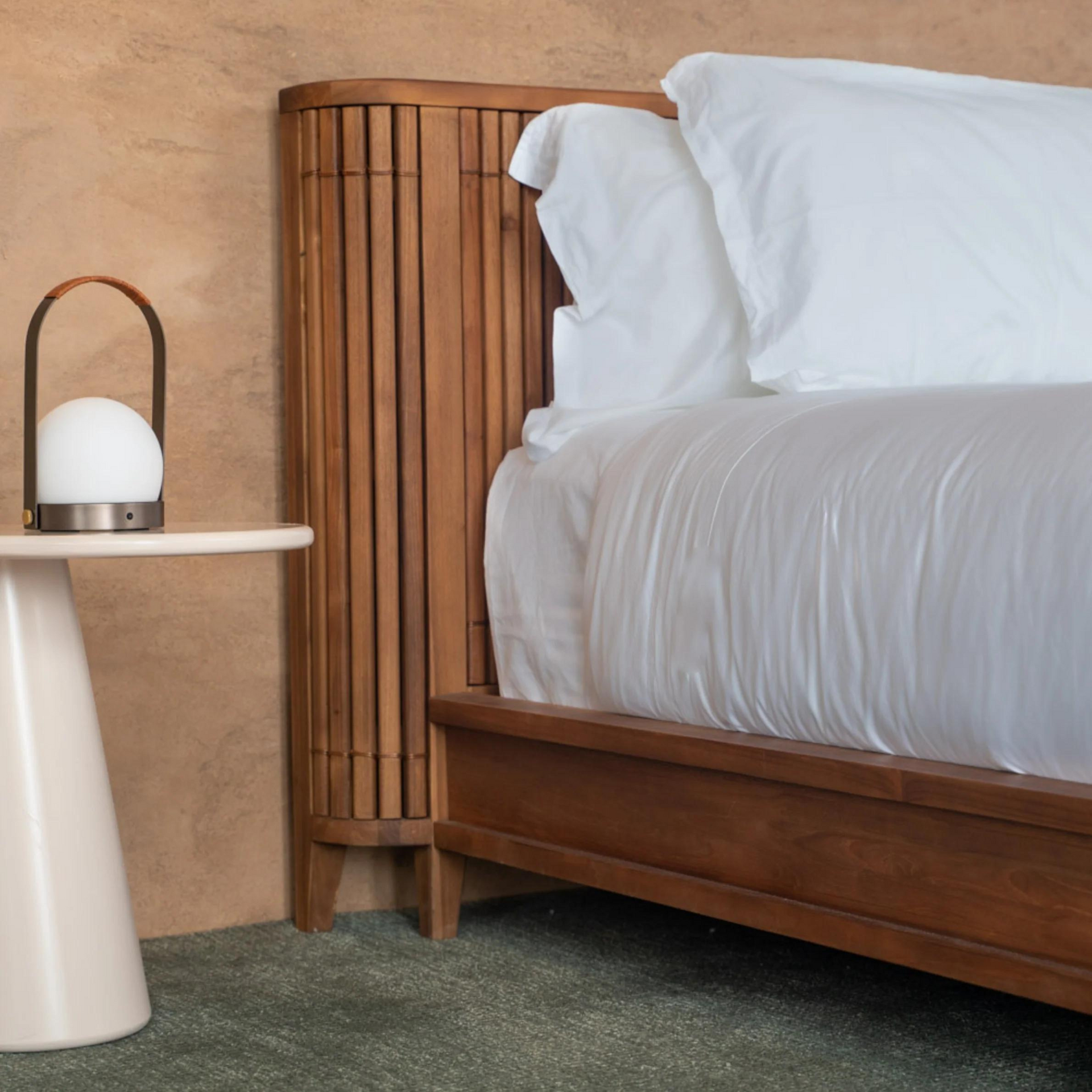 Koppar King Bed without Storage - Teak