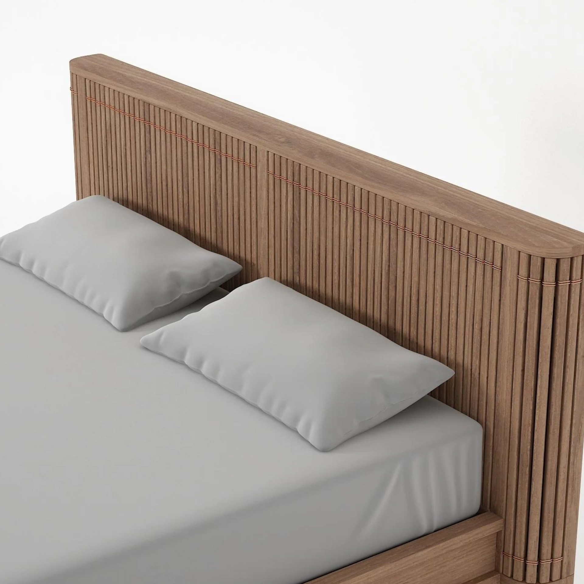 Koppar King Bed without Storage - Teak