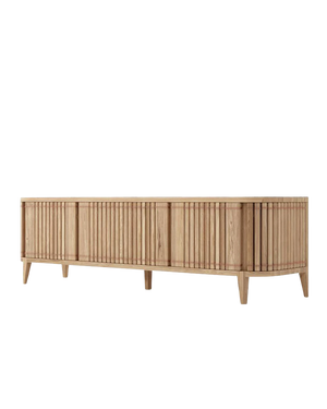 Koppar Large Media Cabinet with 3 Doors - Patina Oak