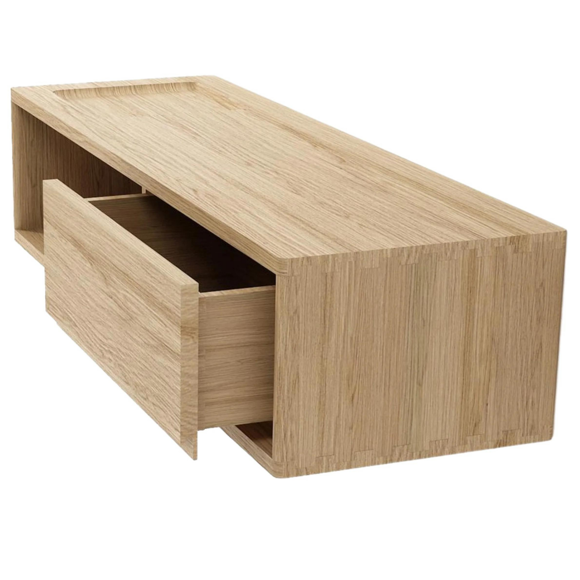 Circa Floating Entertainment Unit W/ Drawer And Niche - Oak