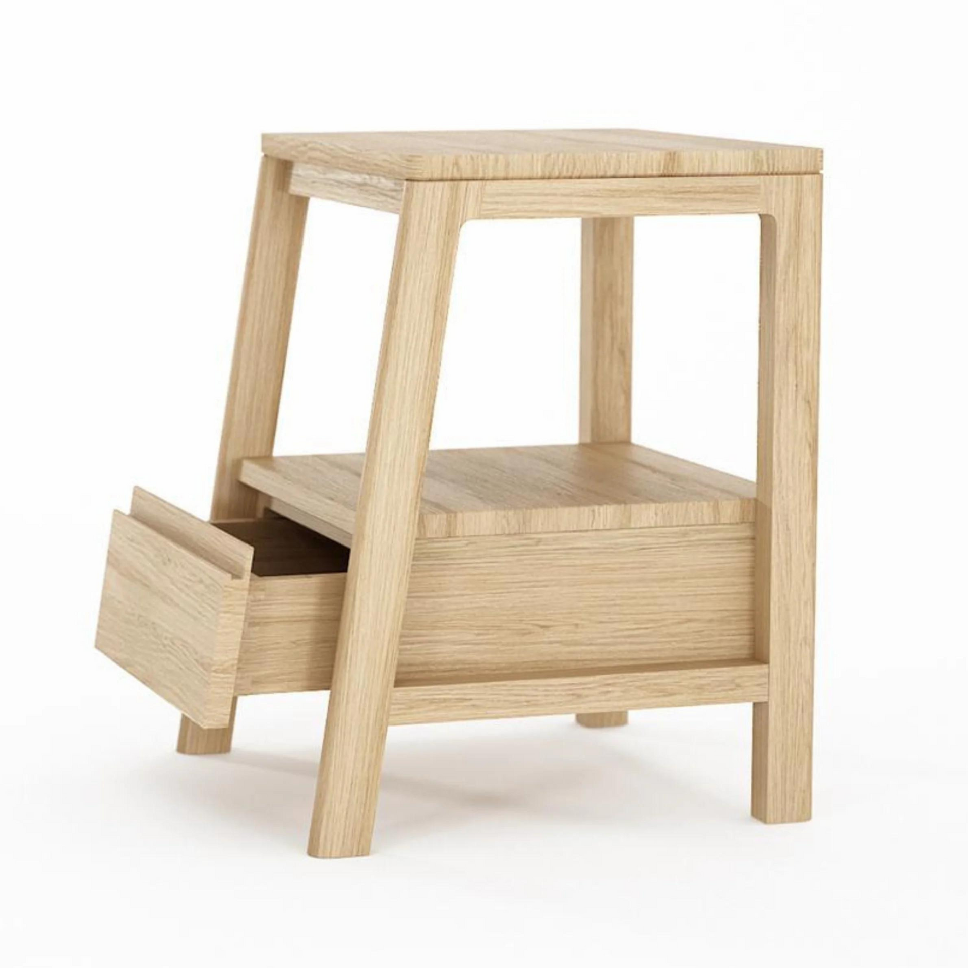 Circa Side Table W/ Drawer - Oak